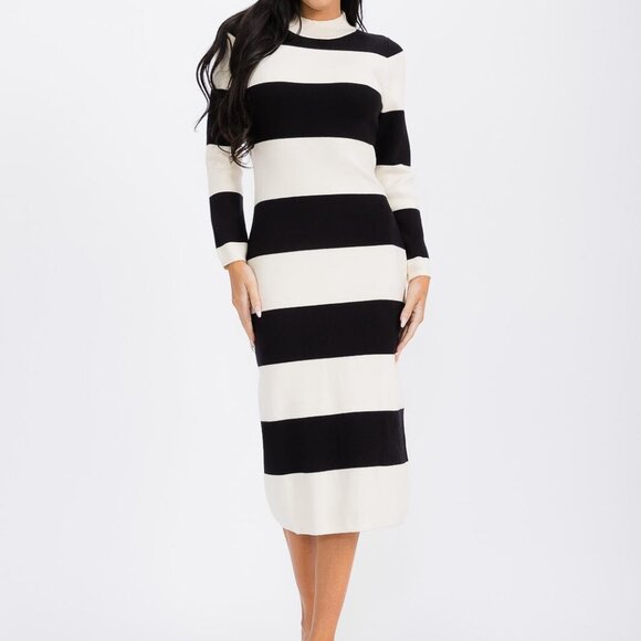 NWT Knit Stripe Dress - Picture 3 of 4